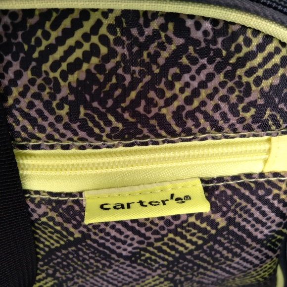 Carters neon yellow and gray diaper bag - Picture 9 of 9